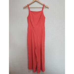 Old Navy Coral Linen Blend Pant Suit Romper Size XS